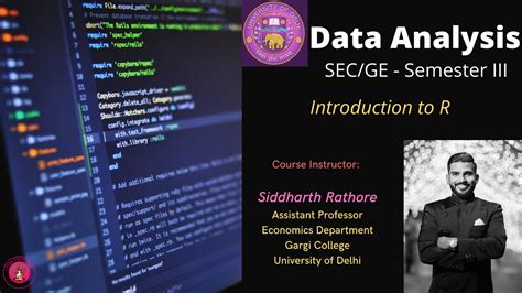 Data Analysis Introduction To R Class 1 Youtube