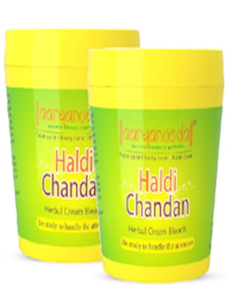 Buy Aryanveda Set Of Haldi Chandan Bleach Cream With Real Turmeric