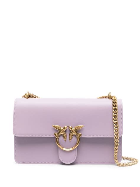 Pinko Love One Classic Crossbody Bag In Purple Modesens