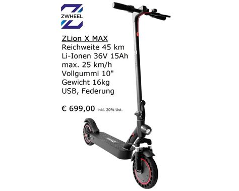 Zwheel Zlion X Max E Scooter Km H