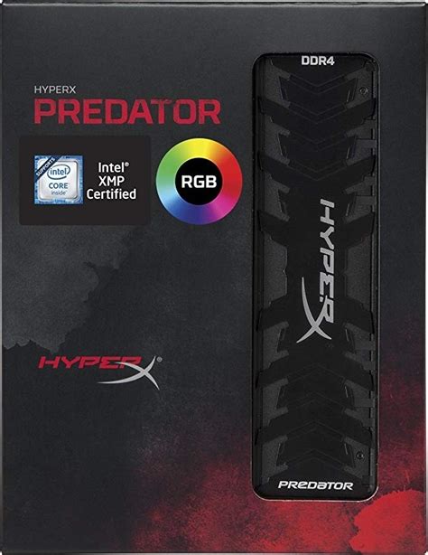 Kingston Hyperx Predator Ddr Rgb Gb Kit X Mhz Cl Dimm Xmp