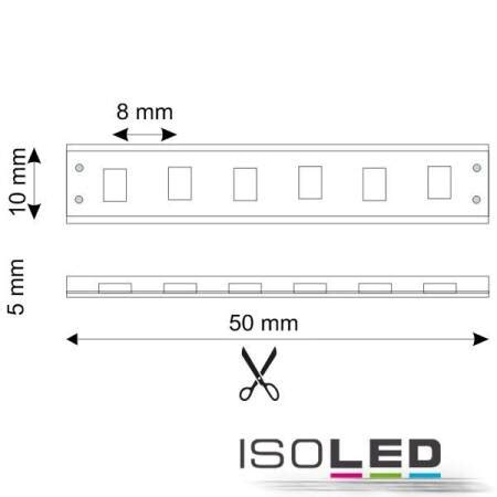 LED Flexband AQUA827 24V DC 10W m 2700K warmweiß 700lm m CRI 85 IP68