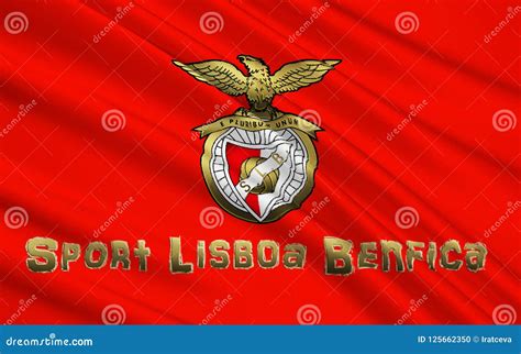 Flag Football Club Benfica Portugal Editorial Image Illustration Of