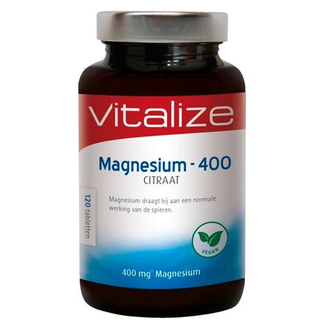 Vitalize Magnesium 400 Citraat Tabletten Kruidvat NL