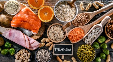 Composition With Food Products Rich In Thiamine Or Vitamin B Stock