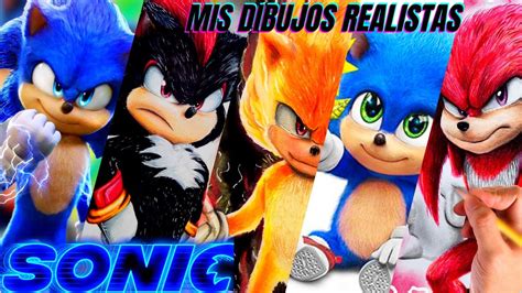 Como Dibujar A Sonic The Hedgehog Tails Knuckles Super Sonic