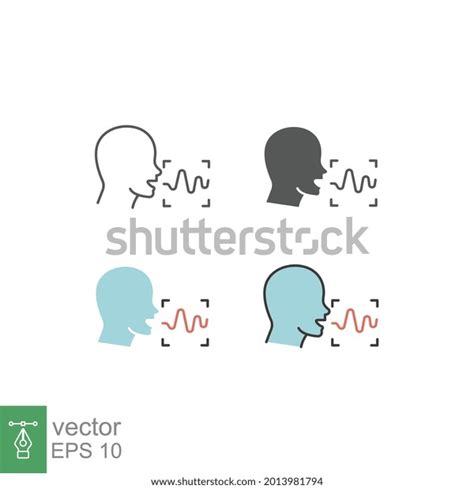 Human Voice Sound Waves Sound Verification Stock Vector Royalty Free 2013981794 Shutterstock