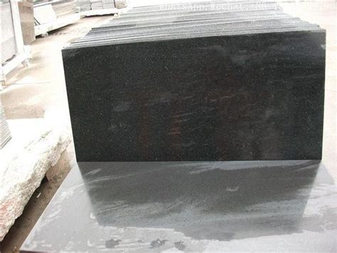 Absolute Black Granite Tile Suppliers Factory Buen Precio Stone Forest