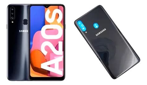 Tapa Trasera Compatible Con Samsung Galaxy A20s Negro Cuotas sin interés