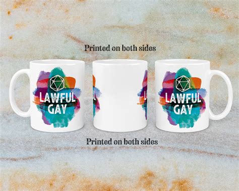 Dnd Lawful Gay LGBTQ Dungeons And Dragons Mug Gift Etsy