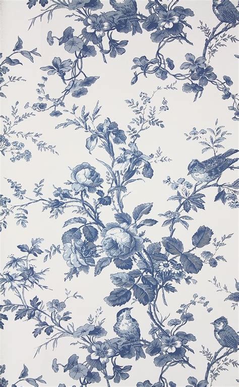 Isabelle Floral Toile Wallpaper Toile Wallpaper Victorian Wallpaper