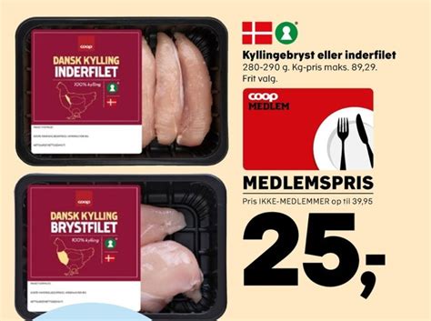 Coop Kyllingebrystfilet Tilbud Hos Kvickly