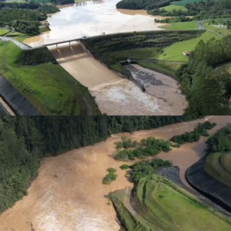 Vale Do Itaja Imagens Mostram Situa O Das Barragens De Tai E