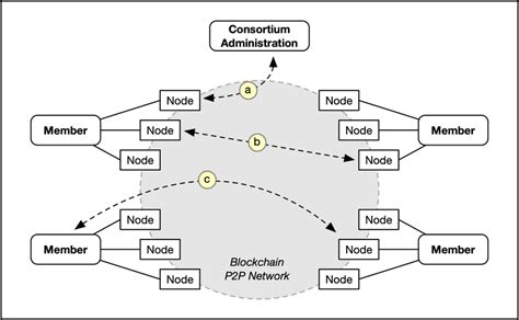 Overview Of A Consortium Arrangement Of A Permissioned Blockchain