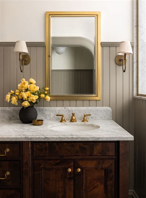 modern cottage style bathroom wall paneling ideas making    mountains