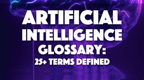 Artificial Intelligence Glossary 25 Terms Defined Free Cheat Sheet