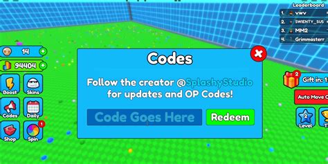 Roblox Eat Blobs Simulator Codes