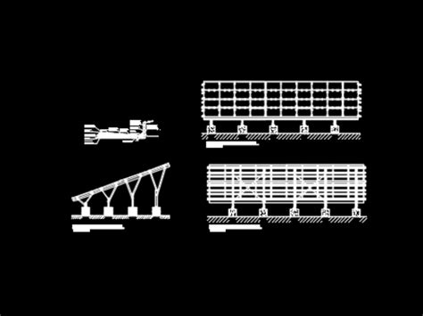 Detalles De Paneles Solares Plano Ecotecnologias En AutoCAD Librería CAD