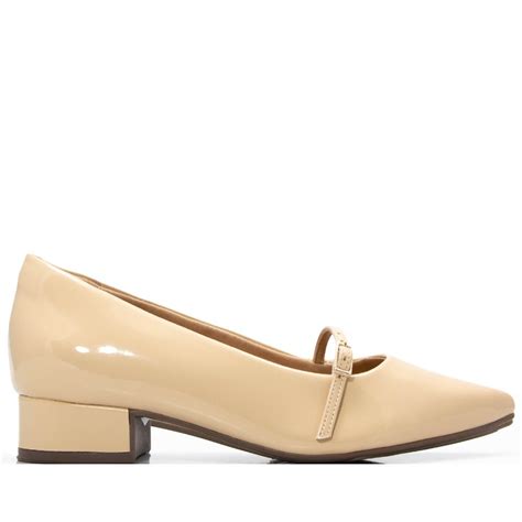 Sapato Anacapri Boneca Verniz Nude