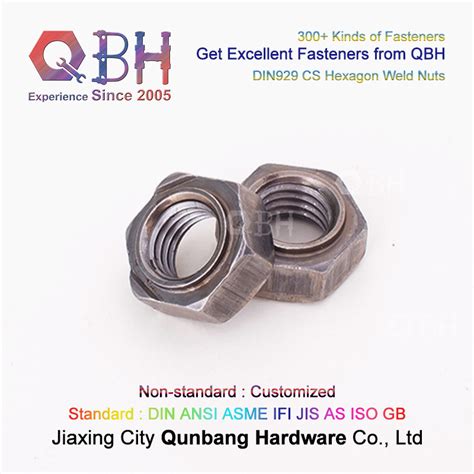 Qbh DIN 929 Carbon Steel Plain Surface Treatment M3 To M16 Hexagonal