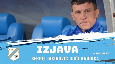 Nogomet U Ivo Hajduk I Rijeka Igraju Na Poljudu Susret Kola Hnl A U