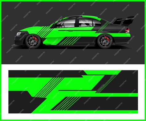 Premium Vector Abstract Graphic Stripe For Car Wrap Design Mitsubishi