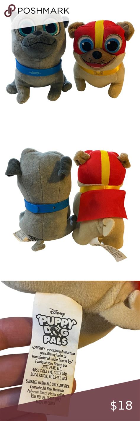 Disney Junior Puppy Dog Pals Bingo And Rolly Plush Stuffed Animal Dogs ...