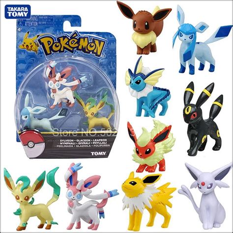 Takara Tomy Vaporeon Jolteon Flareon Espeon Umbreon Leafeon Glaceon