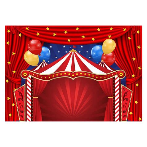 Funnytree X Ft Big Top Circus Theme Party Backdrop Carnival Carousel