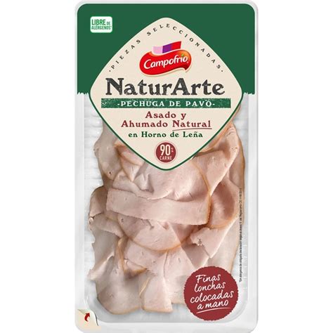 Campofrio Naturarte Pechuga De Pavo Asado Y Ahumado Natural En Horno De