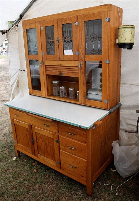 Vintage Mcdougall Oak Hoosier Kitchen Queen Cabinet Value Somint1943