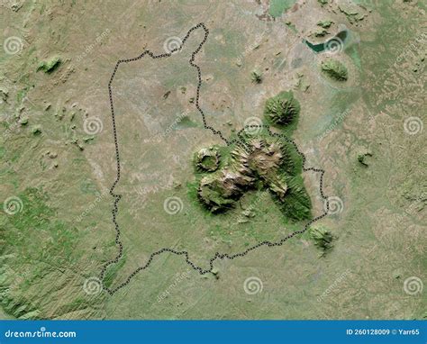 Mulanje Malawi High Res Satellite No Legend Stock Illustration