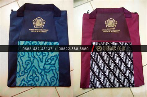 Jual Souvenir Tas Map Dokumen Unik Kombinasi Batik THEBATIK CO ID