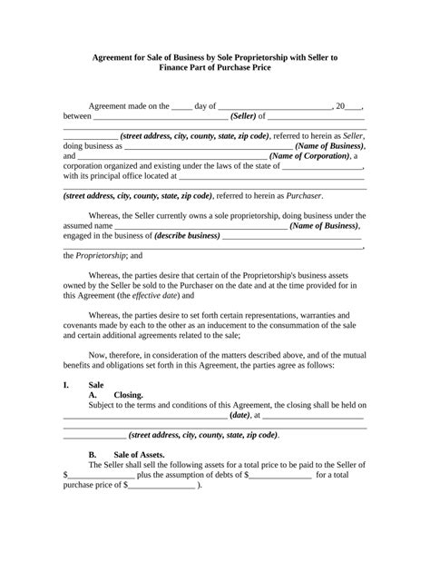 Sole Proprietorship Form Fill Out And Sign Online Dochub