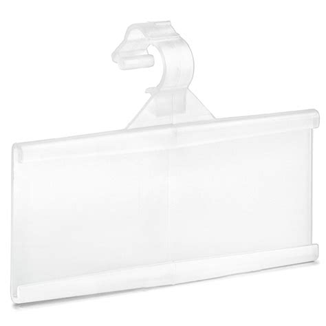 Supermarket Stores Pvc Hanging Plastic Price Tag Label Holder For Wire