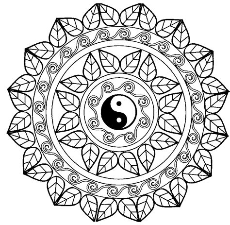Desenho De Mandala Yin Yang Para Colorir Free Coloring Pages Porn Sex