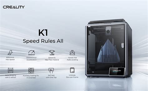 WOL3D Creality K1 Speedy 3D Printer With 600mm S Max Speed Enclosed 3D