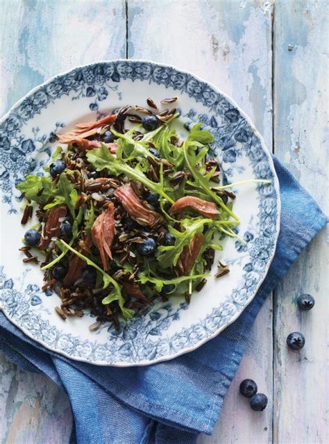 Salade De Riz Sauvage Canard Confit Et Bleuets Glouton