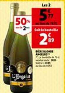Promo Bi Re Blonde Angelus Chez Auchan Direct Icatalogue Fr