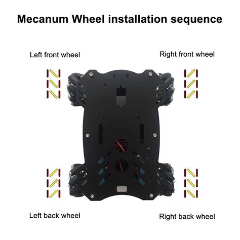 Mecanum Wheel Robot Kit 4WD Omnidirectional Wheels Smart Robot Car