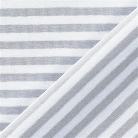Jersey di cotone righe sottili – grigio chiaro/bianco - Jersey di ...