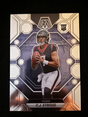 2023 Panini Mosaic C J Stroud True Silver Holo Prizm SP Rookie Card RC