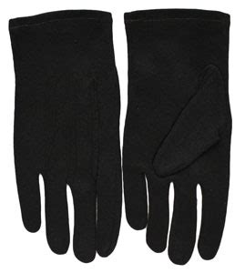 Black Formal Gloves, Black Usher Gloves - XS-2X