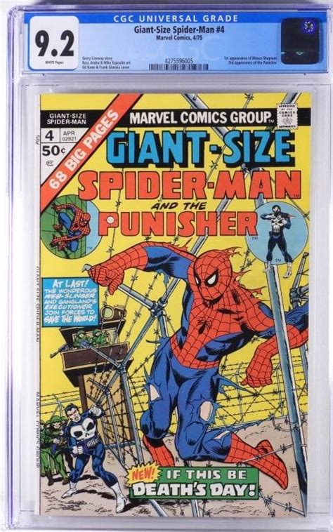 Marvel Comics Giant Size Spider Man 4 Cgc 92 Auction