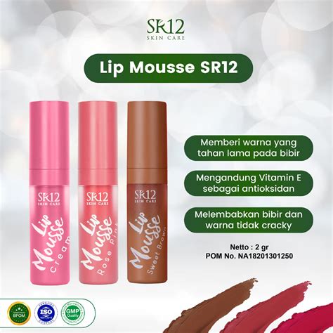 Jual Lip Mousse Cream Sr Skincare Lipstik Ringan Dibibir Lipstik