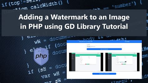 Adding Watermark To An Image In PHP Using GD Library Tutorial