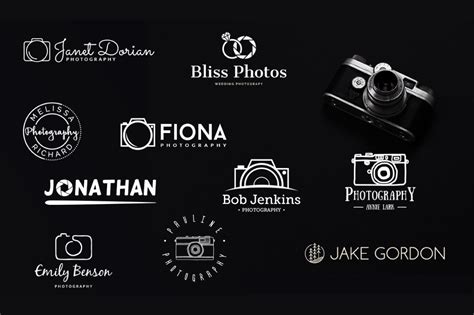 10 Free Photography Logo Templates – CreativeBooster