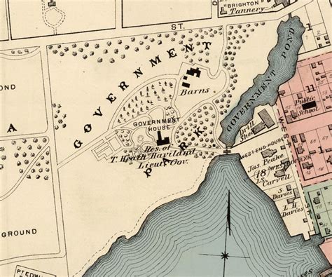 Old Map Of Charlottetown Canada 1880 Vintage Maps And Prints