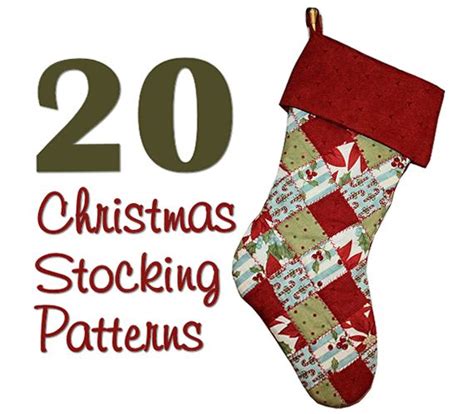 20 Christmas Stocking Patterns | Hidden Treasure Crafts and Quilting