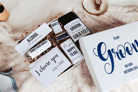 Groom Gift Navy Blue Groom Survival Kit Grooms Wedding Day Etsy